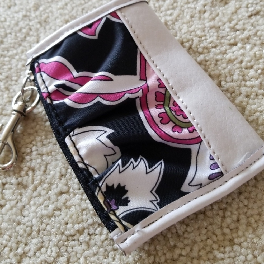 Taylor Rodan Pasley pink black key change purse - Picture 3 of 6